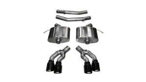 Cadillac CTS Performance Exhaust - Rear - CORSA Performance - Axle-Back Xtreme - Black - `16-`19